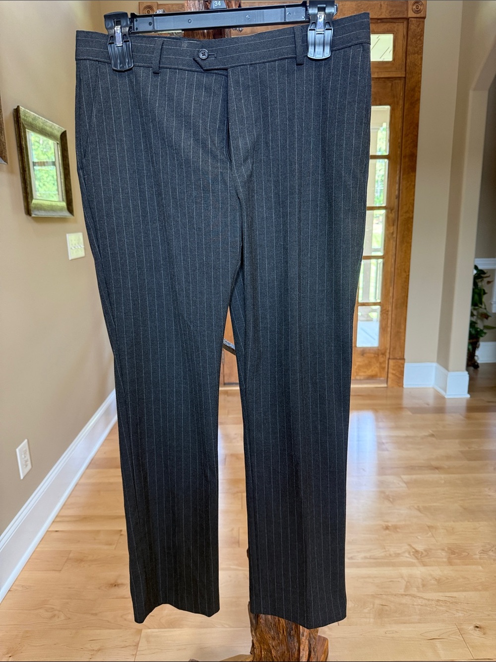 Daniel Cremieux Black Pinstripe Dress Pants
